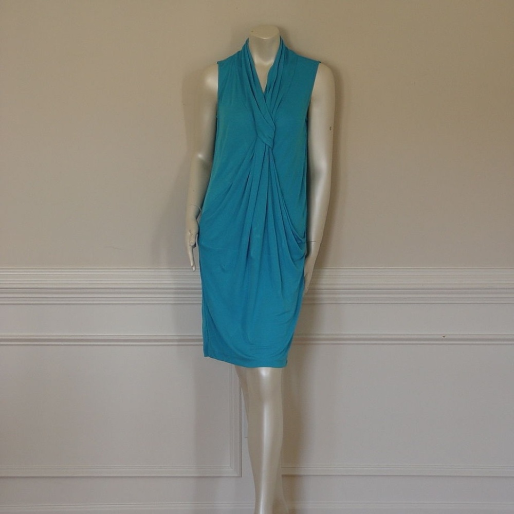 DIANE von FURSTENBERG BAKER TURQUOISE DRESS - US 0